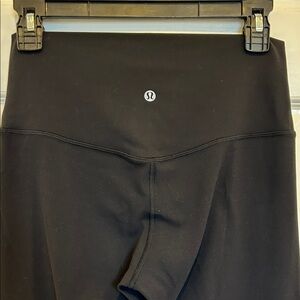 Lululemon Black High-Waisted Align Crop Leggings, 8